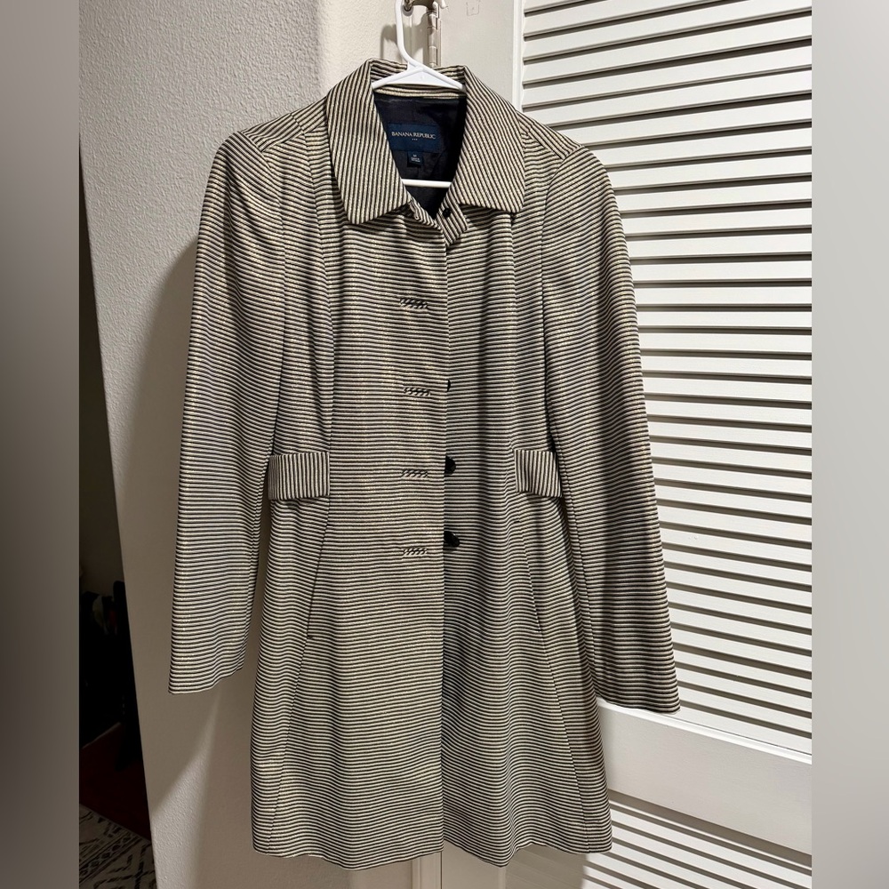 Banana Republic Women's Striped Trench Coat